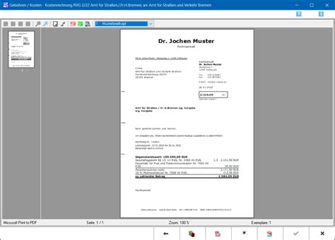 Rechnung Rvg Druckvorschau Ra Micro Wiki