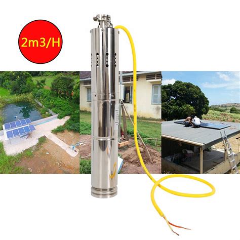 DC Screw Water Pump Deep Well Submersible Pump Solar 12V 18V 2m3 H