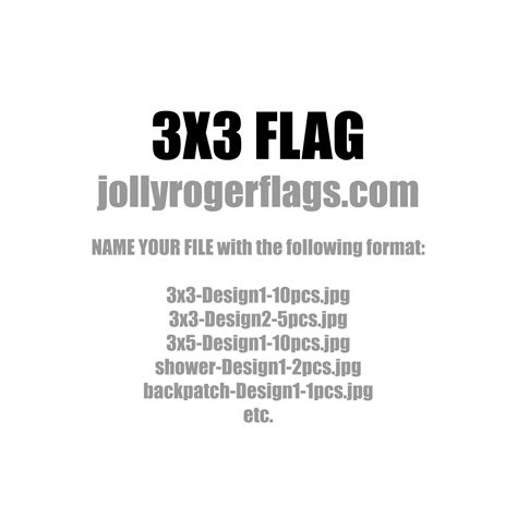 3 x 3 Foot Custom Printed Flag - Jolly Roger Flags