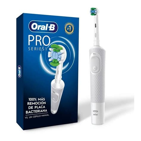 Cepillo De Dientes Eléctrico Oral B Pro Series 1 Cabezal Redondo Mango Ergonómico Blanco 1 Pza