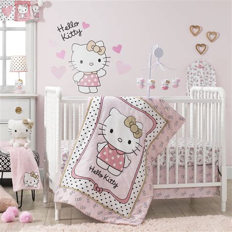 Hello Kitty Luv 3PC Crib Bedding Set - Walmart.com - Walmart.com