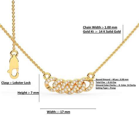 Real Diamond Cuban Chain Necklace 14k Gold Cuban Link Etsy