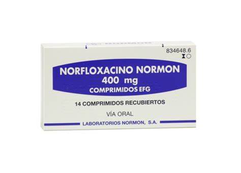 Norfloxacino Normon 400 mg x 14 comprimidos Equipos Médicos y