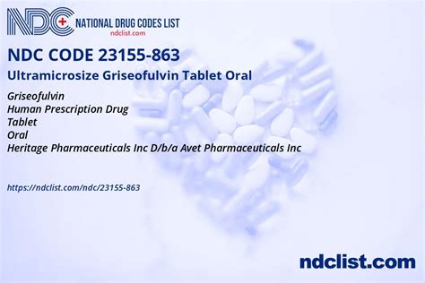 Ndc Ultramicrosize Griseofulvin Tablet Oral