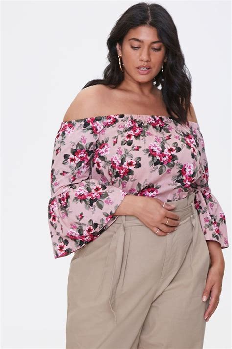 Forever 21 Plus Size Off The Shoulder Top Shopstyle