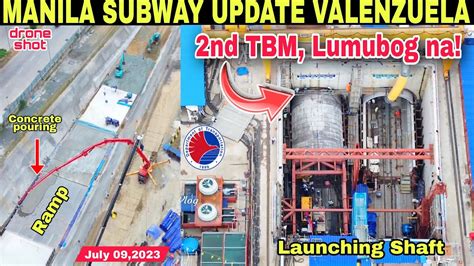 Nd Tbm Lumubog Na Metro Manila Subway Update Valenzuela Station July