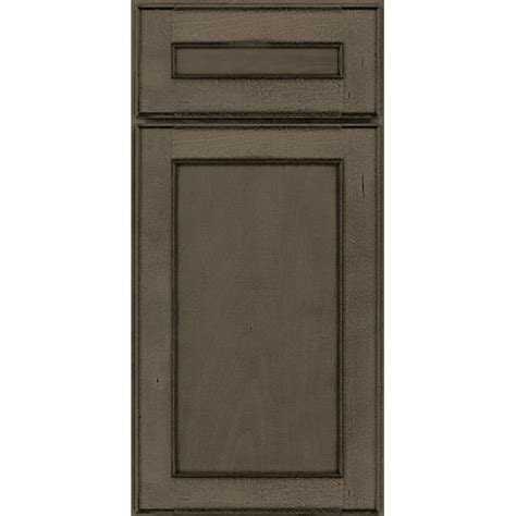 Kraftmaid Gentry 14625 In W X 14625 In H Cannon Grey Stained Maple Kitchen Cabinet Sample