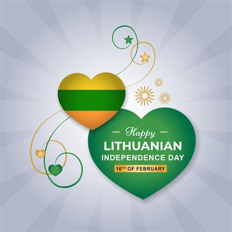 Premium Vector | Lithuanian flag for independence day background