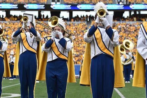 WVU Pride of West Virginia Marching Band Editorial Stock Image - Image ...