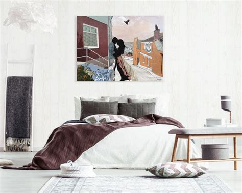 Couple Bedroom Decor Master Bedroom Wall Art Canvas Print | Etsy