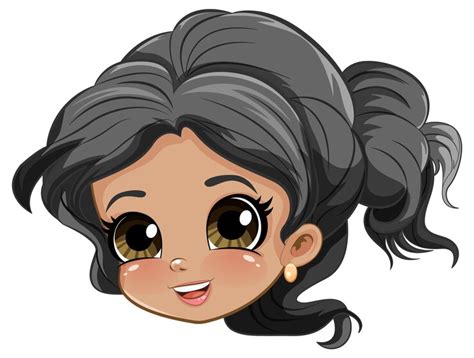 Free Vector Beautiful Woman Face Cartoon