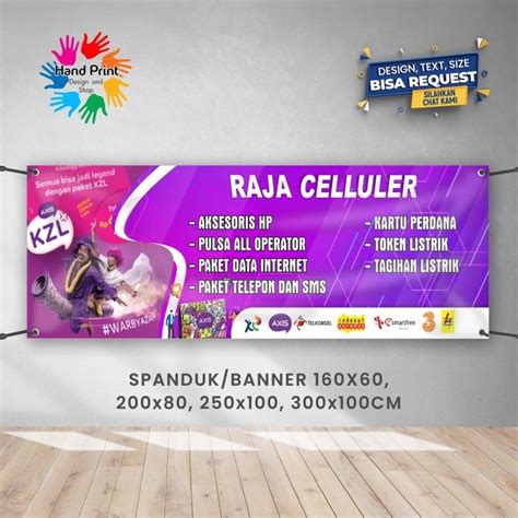 Spanduk Banner Konter Pulsa Celluler C X Cm Lazada Indonesia