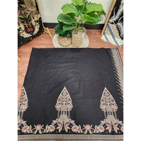 Jual Kain Batik Solo Gebyok Wayang Hitam Modern Premium Shopee