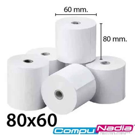 Rollo De Papel T Rmico Para Impresora Mmx Mts Paquete Rollo De