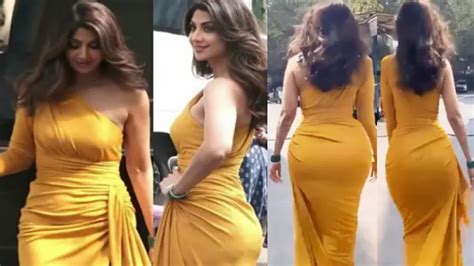 Shilpa Shetty Dilkash Look Yellow 💛 Dress Very Hot Sexy Figure Tight Body Bollywood Home Youtube