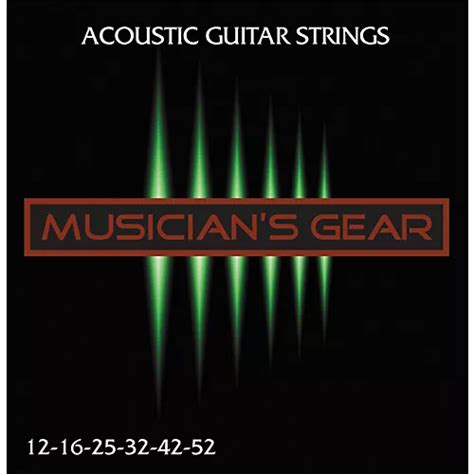 Musician's Gear Acoustic 12 80/20 Bronze Acoustic Guitar Strings ...