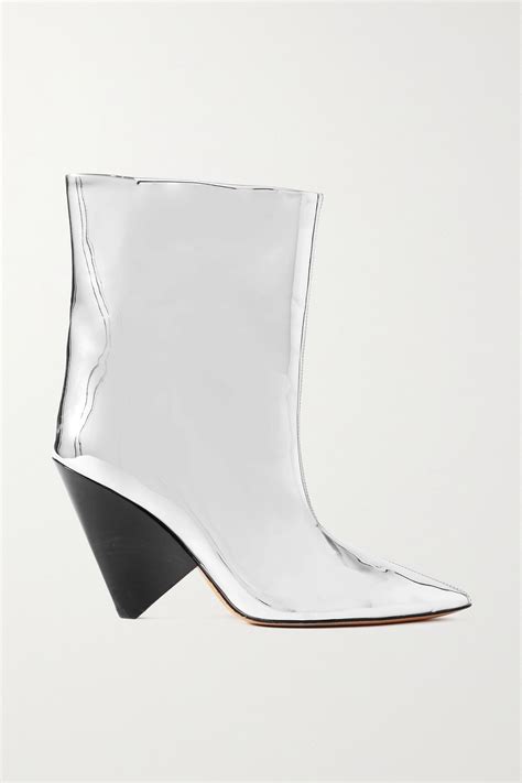 Buy Isabel Marant Étoile Miyako Mirrored Faux Leather Ankle Boots