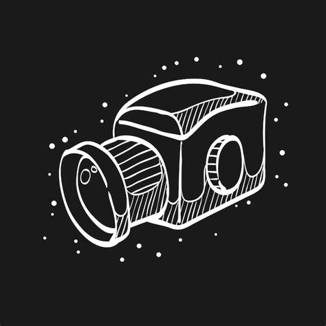 Premium Vector Camera Doodle Sketch Illustration