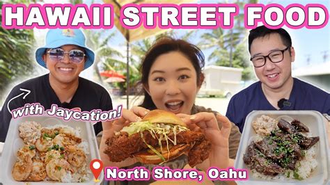 HAWAII STREET FOOD TOUR In North Shore Oahu Hawaii Garlic Shrimp