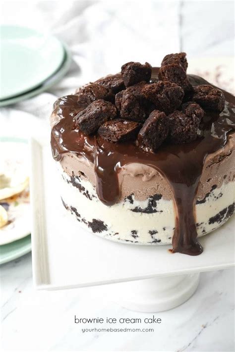 Brownie Ice Cream Cake Your Homebased Mom Brownie Ice Cream