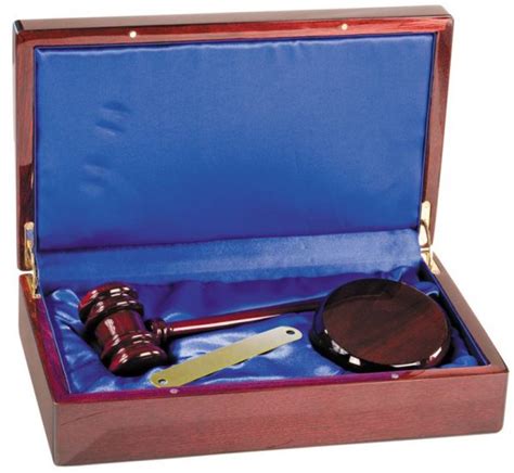 Rosewood Gavel Box Set Pfsd10 Free Engraving And Shipping