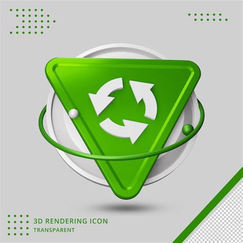 Icono De Flecha En Renderizado D Archivo Psd Premium