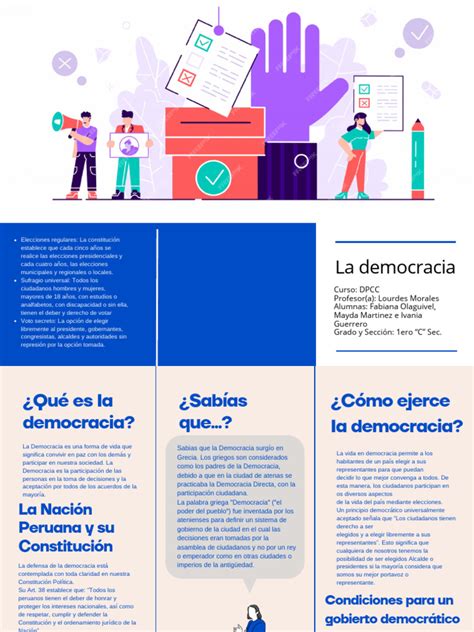 Triptico Pdf Democracia Ideologías Políticas