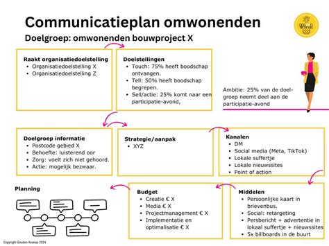 Communicatieplan Vragen En Antwoorden Van De Gouden Ananas