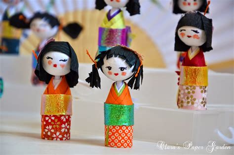 Clara S Paper Garden Kokeshi Paper Version