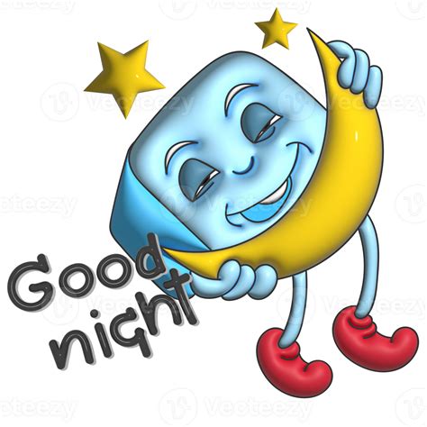 Good Night Ice Baby Cartoon Gesture 26803718 PNG