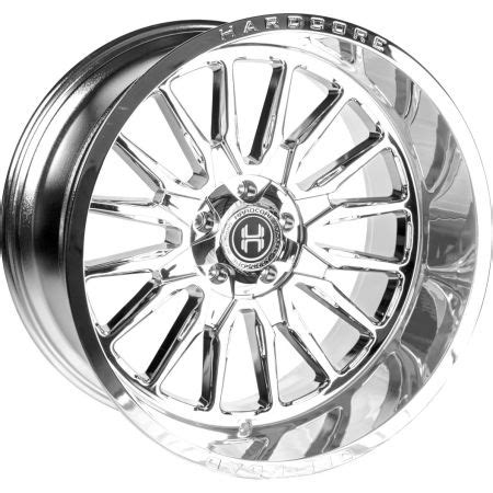 24x14 Hardcore Off Road HC24 Chrome May Require Trimming 8x6 5 165