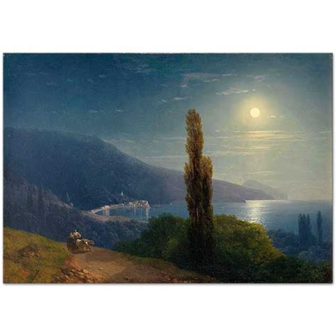 Moonlight In Crimean Coast By Ivan Aivazovsky As Art Print CANVASTAR