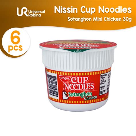 6 X Nissin Cup Noodles Sotanghon Mini Chicken 30g Shopee Philippines