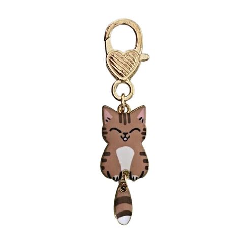 Cute Cat Keyring Charm Animal Kitty Keychain Kitten Lovers Uk Seller Ebay