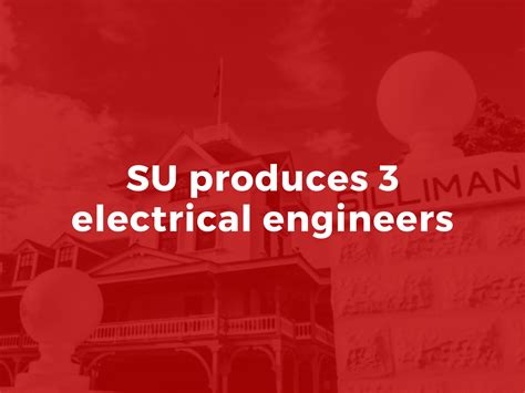 Su Produces 3 Electrical Engineers Silliman University