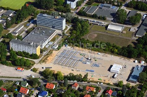 Luftaufnahme Berlin Neubau eines Gebäudekomplex der Polizei