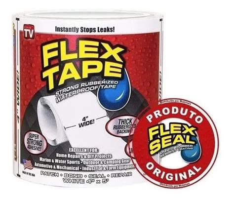 Super Fita Adesiva Flex Tape Cola Tudo Rolo Anti Vazamentos