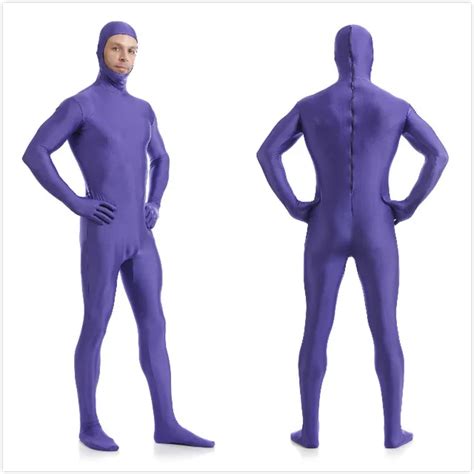 Zentai Blue Open Face Spandex Unitard Cosplay Costume Zentai Second Skin Tight Suits Lycra Full