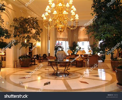 Luxury Hotel Lobby Reception Area Stock Photo 734310 Shutterstock