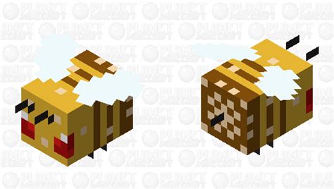 Angry Bee Minecraft Mob Skin