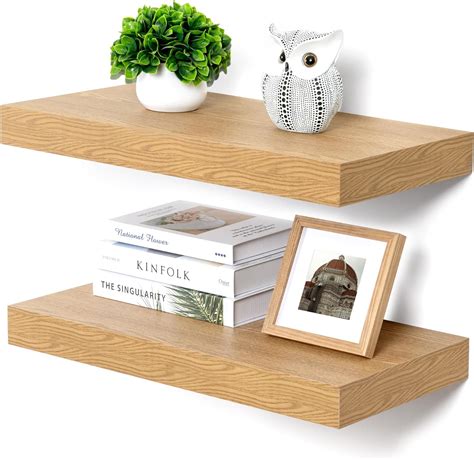 Amazon Flyjoe Deep Floating Shelves Inch Deep Rustic Floating