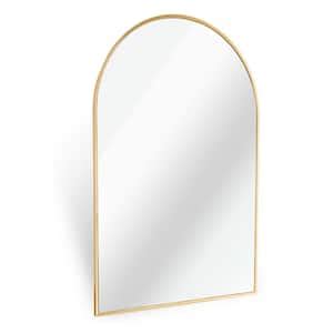 Glsland In W X In H Oval Metal Framed Wall Bathroom Mirror