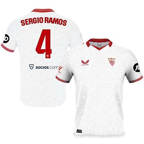 Koszulka Piłkarska Sevilla Fc Home Castore 2023 24 4 Ramos Liga