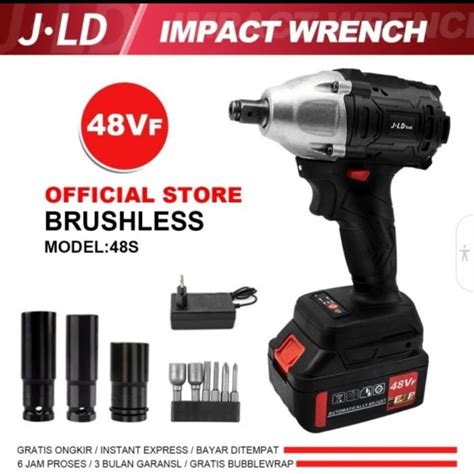 Jual Impact Wrench Jld Mesin Cordless Impact Wrench 48volt 350nm Set Shopee Indonesia