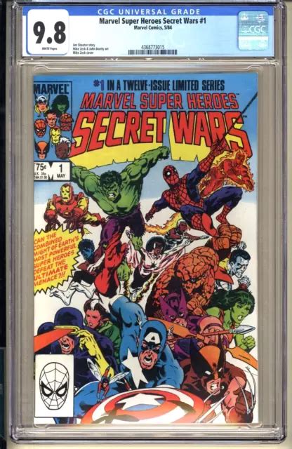 Marvel Super Heroes Secret Wars Cgc Wp Neuf Mt Spider Man