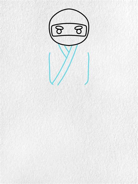 Easy Ninja Drawing - HelloArtsy