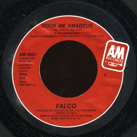 Falco Rock Me Amadeus Vinyl R Indianapolis Pressing Rpm