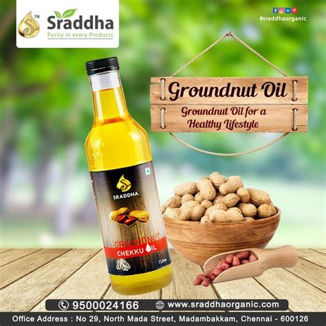 Sraddha Organic Groundnut Oil For Healthy Lifestyle