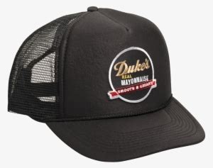 Duke's Mayonnaise Logo Mesh Cap - Free Trucker Cap Mockup Transparent ...