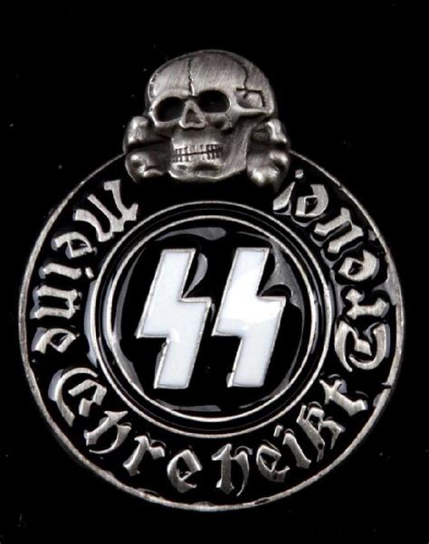 GERMAN WWII WAFFEN SS SCHUTZ STAFFEL MEMBER BADGE